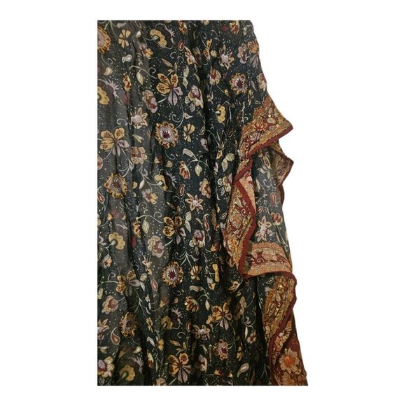 SOFT SURROUNDINGS Kimono Kaftan Blouse Embellished Beach Coverup Tunic Top -OSFM - Picture 4 of 7